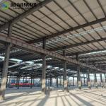 Fireproof Commercial Steel Building Corrugated Color Steel Sheet Frame Braced