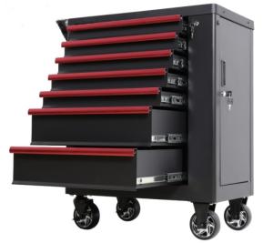 China Iron 10x23x50cm Movable Mechanics Tool Chest On Wheels wholesale