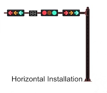 Flip Door Integrated Body 100MM Body 1-PC Body Traffic Light Part Plastic Housing