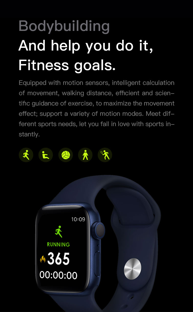 HL75 SmartWatch Detectable IPS Full Touch Heart Rate Fitness Tracker