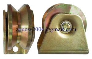 China Sliding gate roller GW611 Y Groove，Galvanized, Iron, Double bearing wholesale