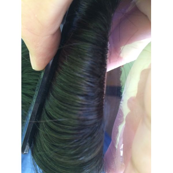 Lace Or PU Base Custom Hair System Natural Mens Toupee Human Hair