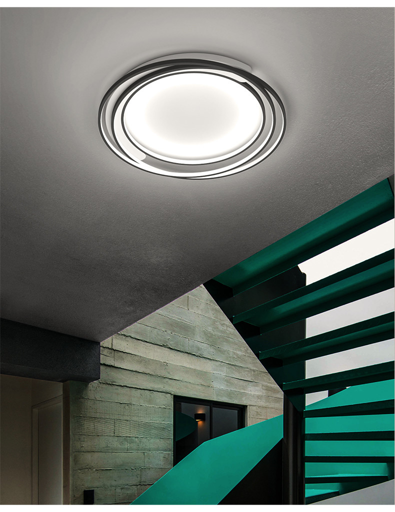 Modern Creative Wrought Iron Ceiling Lights Atmosphere Living Room ring Ceiling Lights(WH-MA-249)