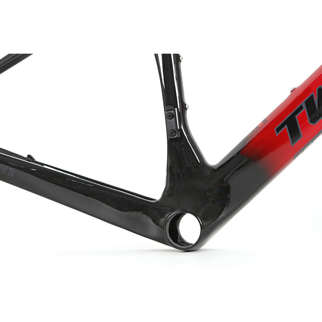 Various Colors T800 Carbon Road Bike Frame , Carbon Track Frameset Thru Axle 142mm
