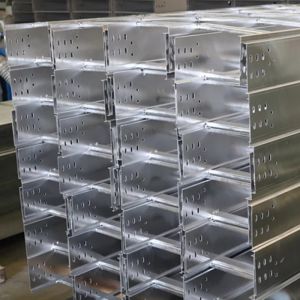 Silver Conduit Ladder Rack Cable Management Customizable And Fire Resistant