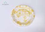 Round White Takeaway Food Containers / Tray 8oz - 40oz Water Resistant For Cafes