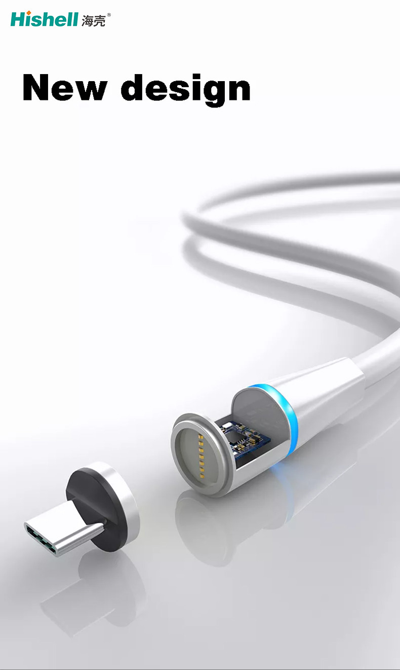 Length 1.2M PVC Magnet Charging Cable , Multicolor 3 In One Magnetic Cable