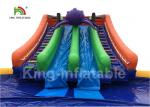 Penguin Blue White Inflatable Blow Up Water Park With 16m Diameter Pool And