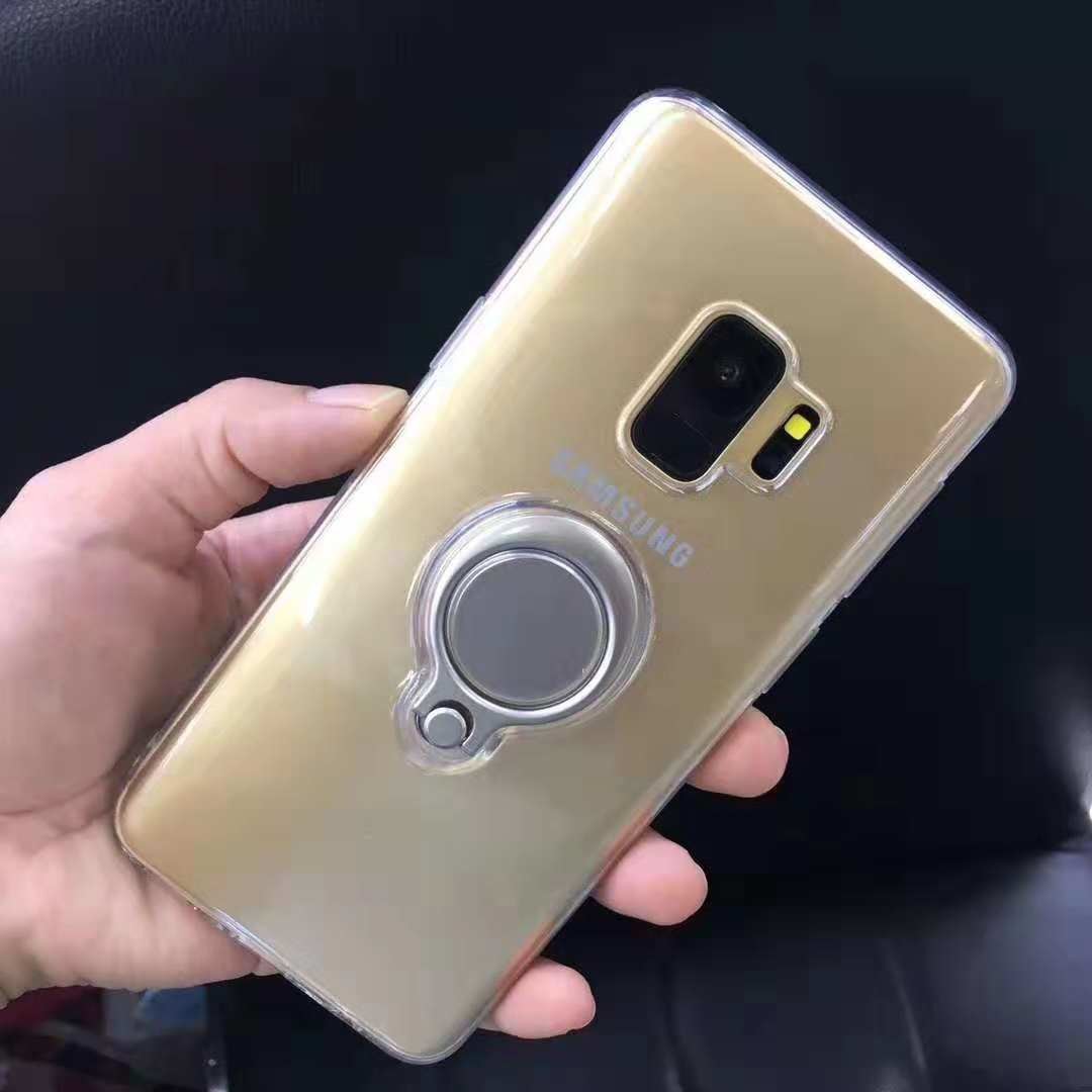 Color Clear Ring Magnetic Car Mount Holder Soft TPU Case Back Cover For IphoneXS MAX IphoneXR Iphhone8 Plus Iphone7