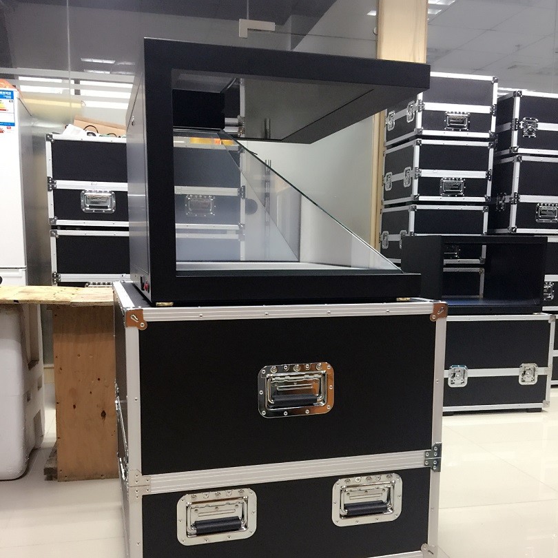 22inch 270 Degree Holo Cube 3D Hologram Showcase Display Pyramid Full HD Resolution