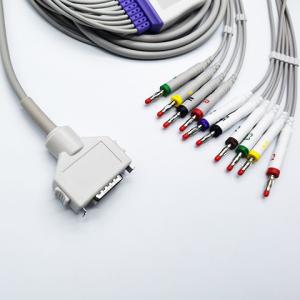 China Reusable FUKUDA Banana Patient Monitor EKG Cables wholesale