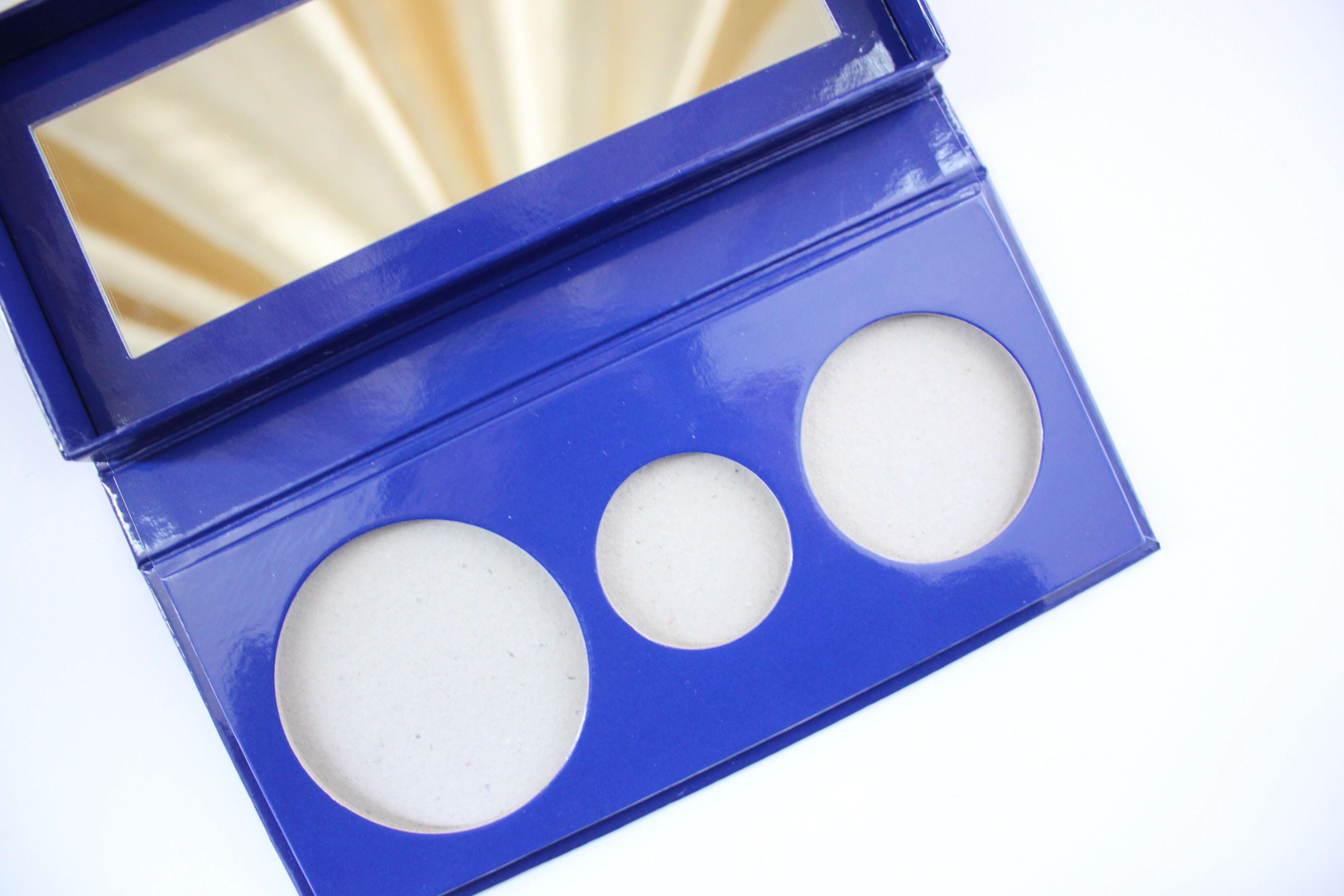 3 Pans Empty Baked Eyeshadow Palette Custom Packaging Pantone Color Printing