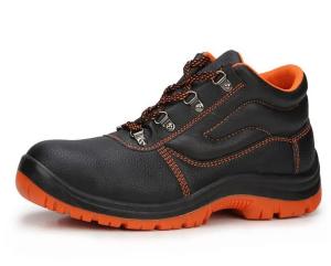 China Steel Toe / Steel Plate Mens Genuine Leather Shoes Heavy Duty Winter Boots Slip Resistant wholesale