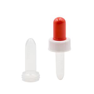 China 0.25ml Red Head Plastic Bottle Dropper Pipette Packaging wholesale