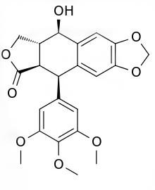 China high quality Podophyllotoxin (PPT) 98%, Podofilox, CAS No.: 518-28-5, pharma/pesticide ingredient, Chinese Manufacturer wholesale