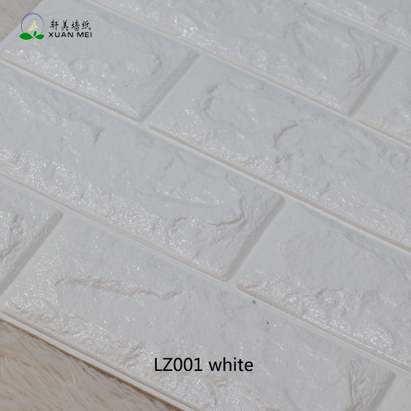 DIY Self Adhesive EVA Foam Wallpapers 3D Brick Wall Stickers for Modern Living Room Decor and Waterproof TV Background