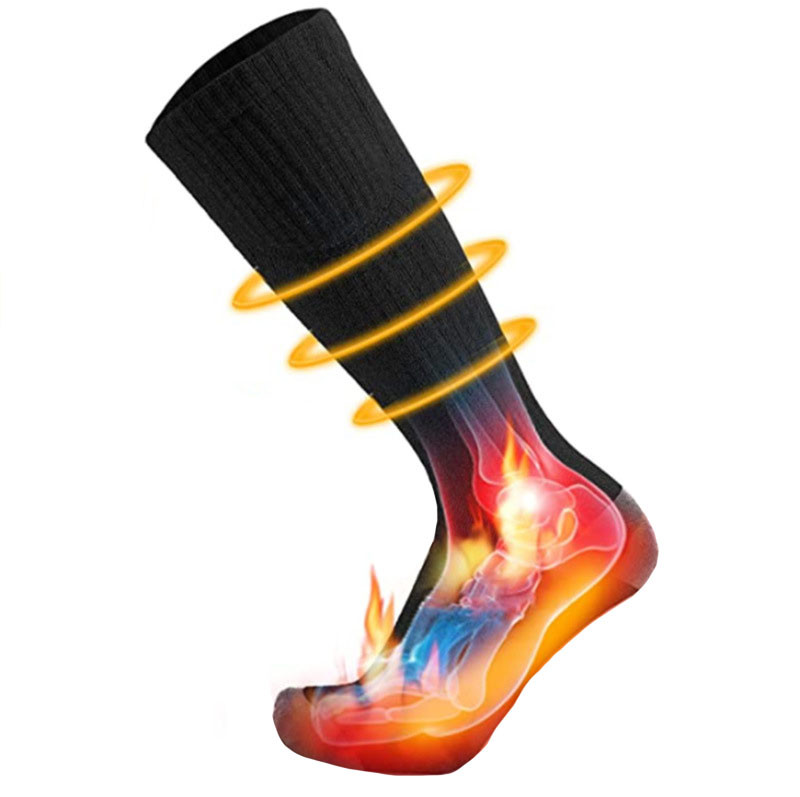 Antibacterial Graphene Film Electric Heated Socks Usb Charging Winter Thermal