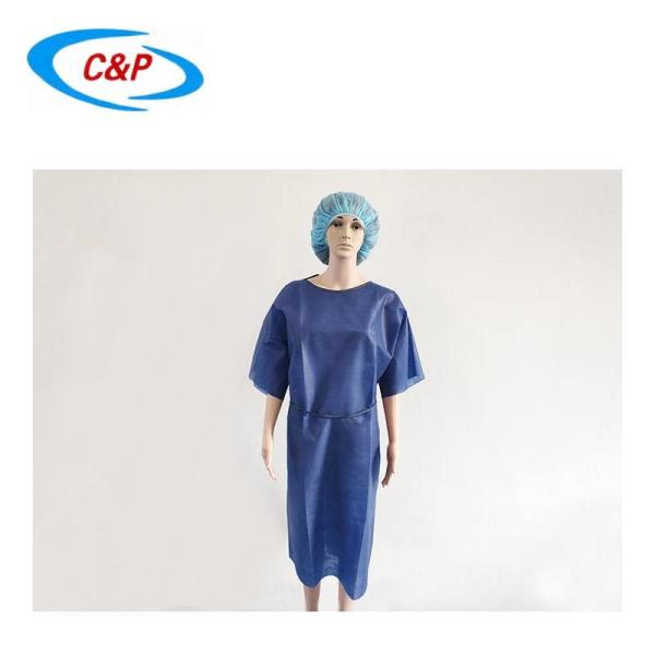 Quality Blue Hospital Nonwoven Medical Gown For Isolation Bulkbuy for sale