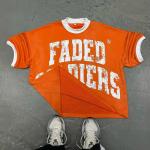 Custom Distressed Rips Logo 100% Cotton High Quality Vintage Acid Wash Tees
