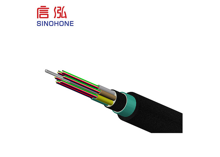 Buried Fiber Armored Fiber Optic Cable Layer Stranded Optical For Telecommunications