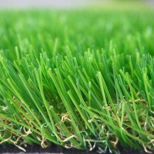 China 4Cm Lawn Artificial Carpet Grass Double Wave Monofilament 12400 Detex wholesale