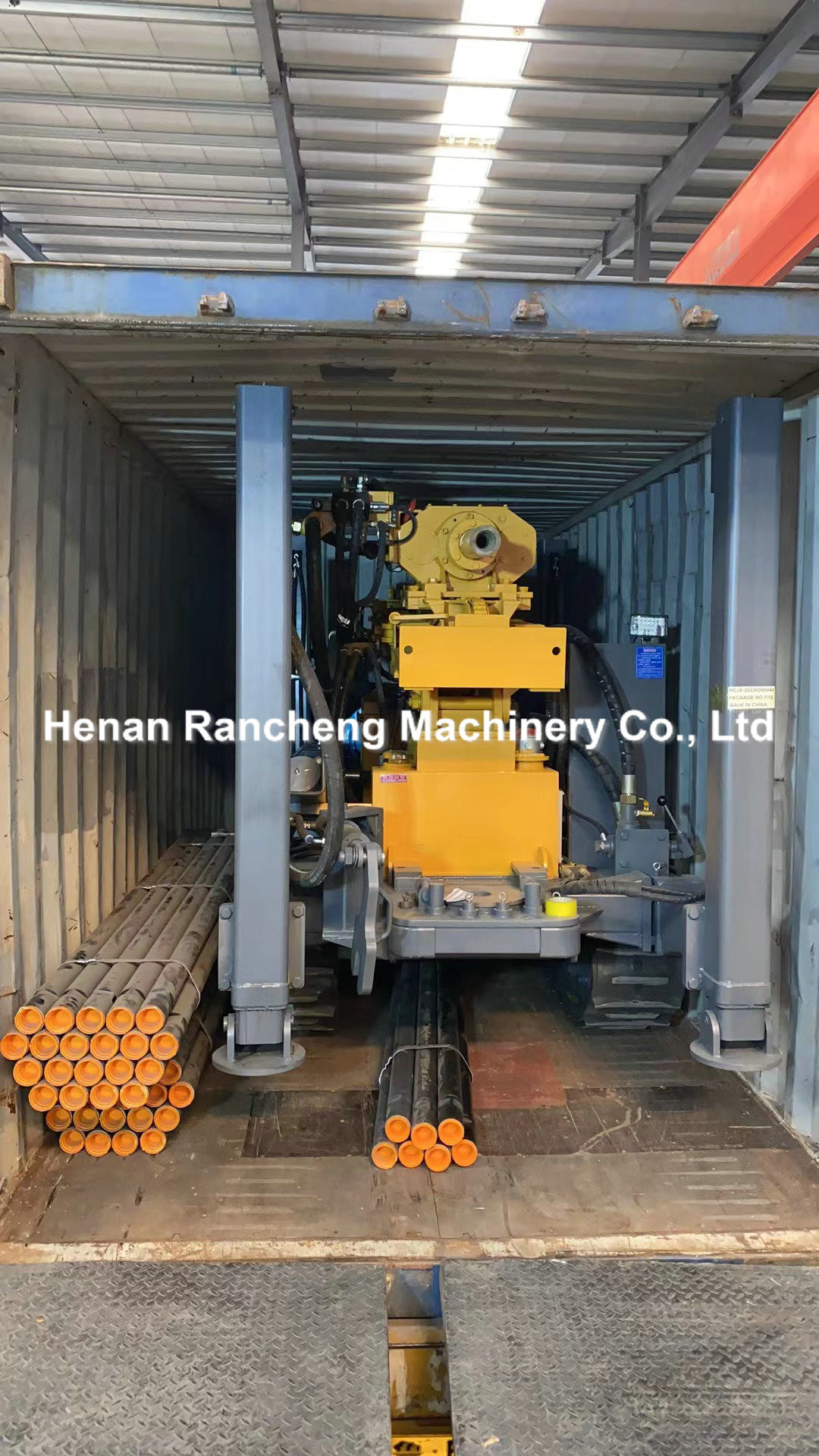 58KW Diesel Hydraulic Drilling Machine For 200m Water Wells With 5T Lift