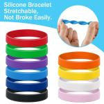 Customized Silicone Wristbands for Promoting Business Events Length 20cm-25cm