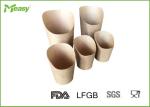 32oz / 12oz Printed Kraft Paper Cups , Food grade corrugated paper coffee cups