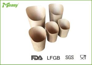 China 32oz / 12oz Printed Kraft Paper Cups , Food grade corrugated paper coffee cups wholesale