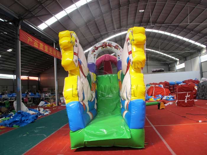 Beautiful Commercial Inflatable Water Slides , Carriage Style Blow Up Water Slide