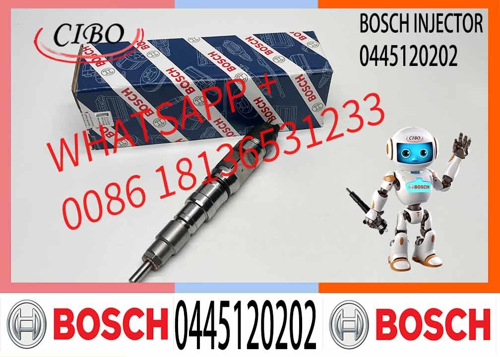 0445120202 New Common Rail Injector Assy 0 445 120 202 Auto Parts Injector 0445 120 202 for 0445120202
