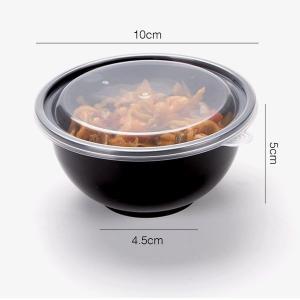 China 48oz Black Disposable Takeout Containers Easy Open Plastic Food Container wholesale