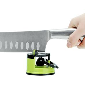 China Green Color Manual Kitchen Knife Sharpener Handheld Knife Sharpener Strong Power wholesale