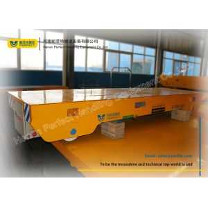 Handling system for Manufacturing Industry Rail Transfer Cart , yellow