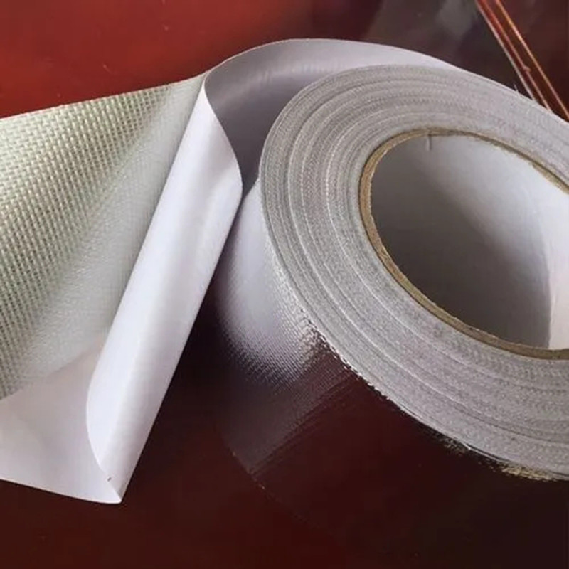 E Glass Insulated Aluminum Foil Fiberglass Cloth Corrosion Resistant