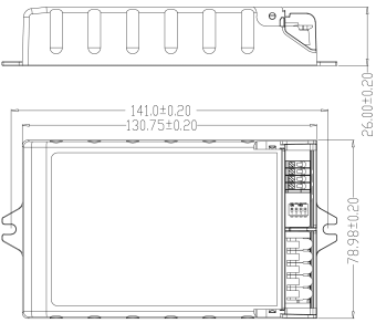 60 watt led driver 700mA to 1400mA 1 10v dimmable LED driver with 5 years warranty period