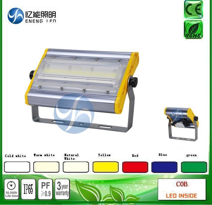 high lumens 120W led cob flood light led Tunnel lamp140LM/W Red green green blue yellow color with Bridgelux AC85-265V
