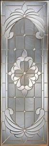 China chrome caming decorative door glass 1&quot; wholesale