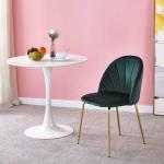 2pc Green Upholstered Dining Room Chairs 220lbs Weight Capacity