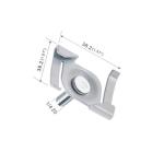 Z Twist On Metal Ceiling Clip Iron Material White / Nickel / Chrome Finished