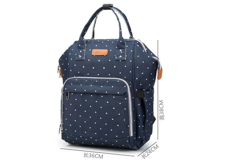Factory Hot Sell Diaper Bag Large Capacity Mommy Maternity Nappy Backpack with USB Stroller Hooks for Baby Car