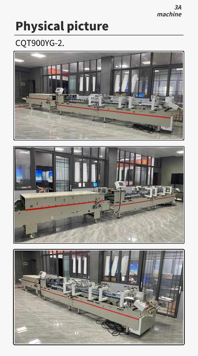 Easy to Operate CQT-900 Folding Boxes Machine Crash Lock Bottom Folder Gluer Machine Paper Folder Machine