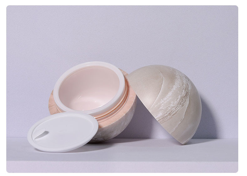 Factory Direct Sale Acrylic Round Ball-shaped Eye Cream Jar Small Capacity Body Face Cream Jar Luxury Cosmetic Containers Set