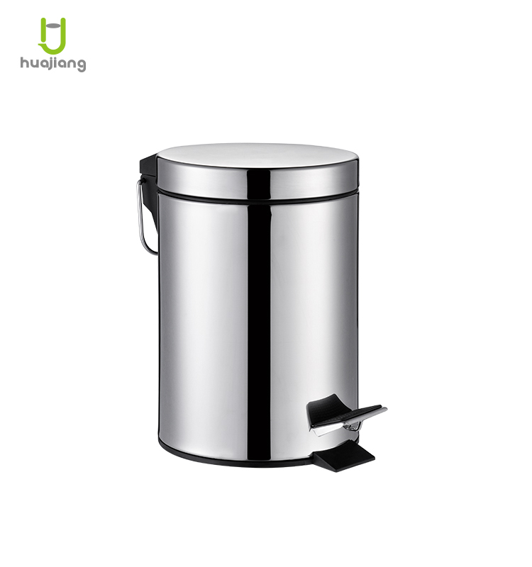 3L/5L/8L/12L/20L/30L Round Stainless Steel Pedal Bin with Rolling Cover Sustainable and Waste Management Solutio