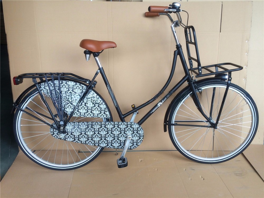 Single Speed 28 Inch Vintage Classic Black Lady Oma Holland City Cruiser Dutch Bike Bicycle for Women