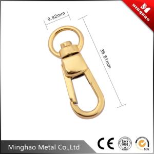 China High quality gold 9.92*36.81mm swivel snap hook for dog leash parts wholesale