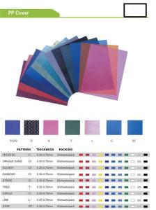 China PP BOOK COVER PP BOOK BINDING COVER wholesale