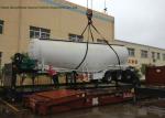Bulk Cement Tank Semi Trailer For Transportation , Tanker Truck Trailer 40cbm