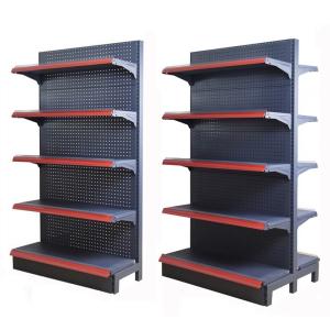 China Durable Shop Retail Shelf Gondala Rack  Load Weight 100kg / Layer Black on sale