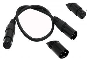 China XLR 5 Pins XLR 3 Pins 500mm Microphone Converter Cable wholesale